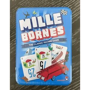 Mille Bornes Classic Racing Card Game Tin Box 2016 Dujardin, New and Sealed